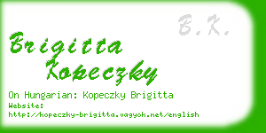 brigitta kopeczky business card